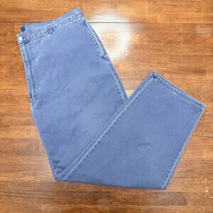 Vintage Polo Ralph Lauren Polo Chino Pants Mens Blue Cotton USA Era 36x29 Blue